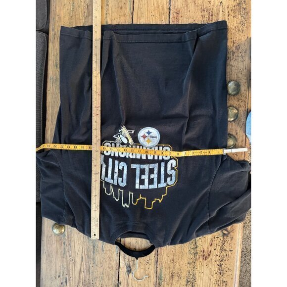Reebok Men's Black Steel City Champions Shirt size‎ X-L short sleeve pittsburgh - Picture 6 of 6
